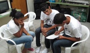 Young people in Brazil also getting down to business (growing towards peace project)